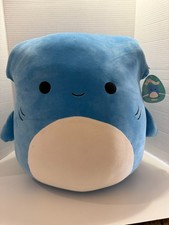 Squishmallows Nitro Hammerhead Shark Plush 16-Inch Blue Stuffed Animal Toy