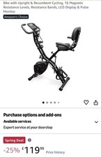 Foldable excercise bike.Cycling, Magnetic Resistance Levels,Resistance Bands,LED