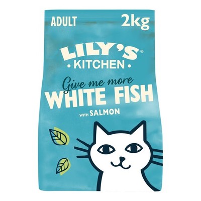 Lily s Kitchen Made with Natural Ingredients Adult Dry Cat Food White Fish with