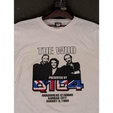 VTG 1989 THE WHO Tour XL Arrowhead Stadium Kansas City