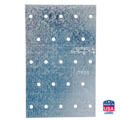 TP 3-1/8 in. x 5 in. 20-Gauge Galvanized Tie Plate