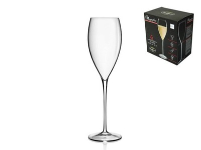 Bormioli Pack Of 6 Magnifico Glass Flutes