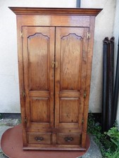 TITCHMARSH & GOODWIN WARDROBE, HALL CUPBOARD, TWIN DOOR, 2 DRAWERS, ALL HANGING.