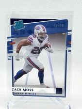2020 Donruss Rated Rookie Clear Acetate Zack Moss /99 – Buffalo Bills RC
