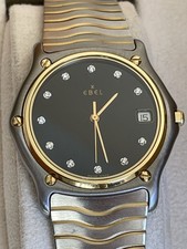 Ebel Sport Classic Wave Diamond 35 mm 18 K Go...