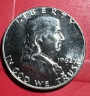 1962 US "PROOF" Franklin SILVER Half Dollar! Old US Coin!