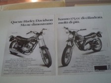 advertising Pubblicità 1977 MOTO AMF HARLEY DAVIDSON 175 SS - 175 SX