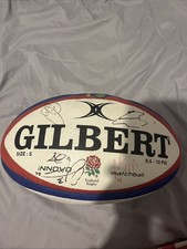 2025 England Mens Rugby six nations signed ball