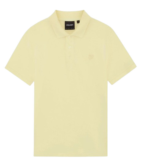 Lyle & Scott Superfine Cotton Polo Shirt Pastel Yellow