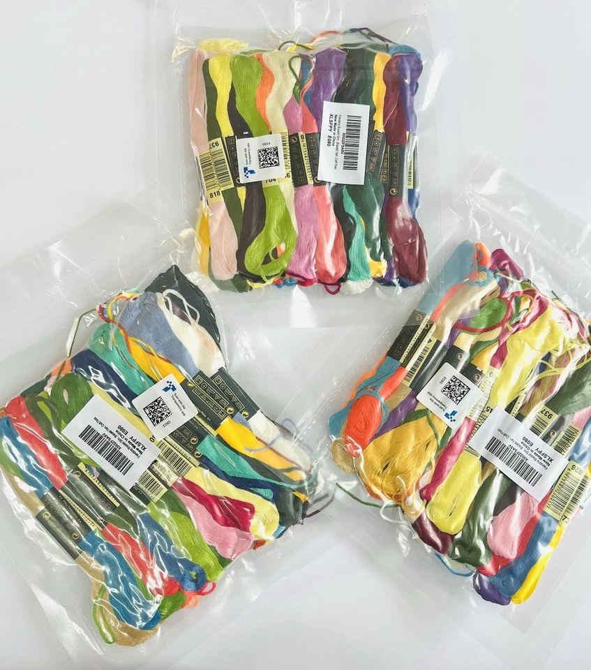 Friendship Bracelet Embroidery Thread-Lot of 3- 50 Skeins ea/150 Total Assorted - Image 2 of 4