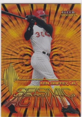 KEN GRIFFEY JR. 2000 Fleer Mystique SEISMIC ACTIVITY #1 of 10 SA Insert $$ RARE!