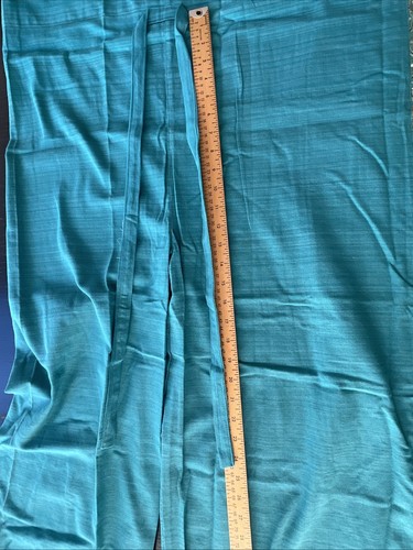 Pigiama donna tailandese OS Palazzo pantaloni cotone svasati gamba larga verde acqua oro - Foto 18 di 19