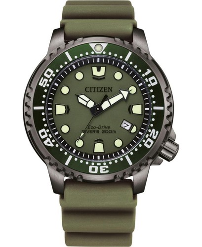 CITIZEN Men Analog Eco-Drive Casual Watch Classic Dress Green Dial Waterproof Ro - Picture 2 of 9