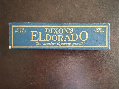 Vintage Dixon's ELDORADO H 5H Drawing Pencils 6 In Box Sharpened USA