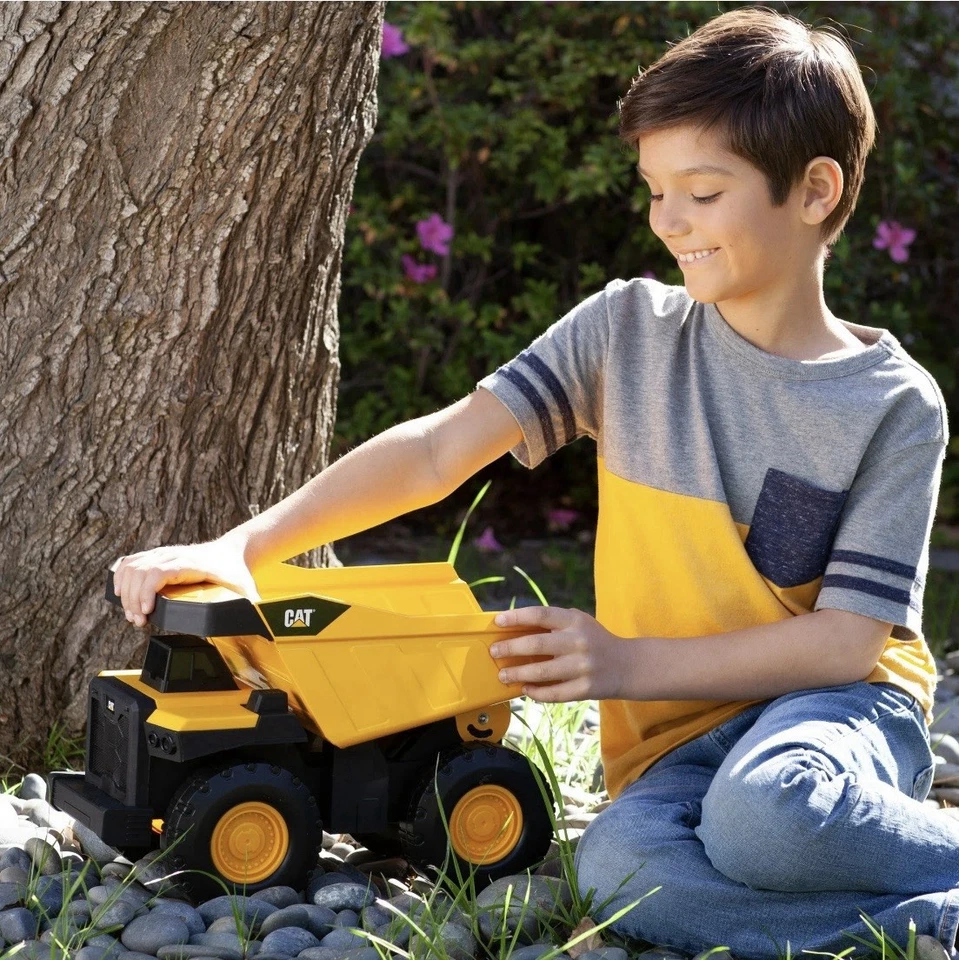 CAT Steel Mighty Dump Truck – Large Heavy-Duty Construction Toy Truck - 16” - Image 3 of 3