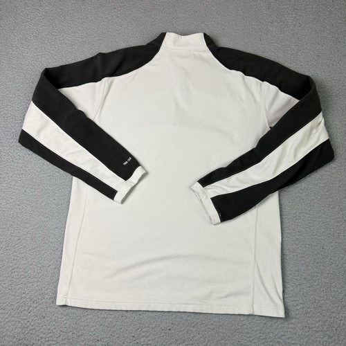 The North Face Sweatshirt Mens Medium White Tka 100 Pullover 1/4 Zip Fleece Gray - Picture 6 of 12