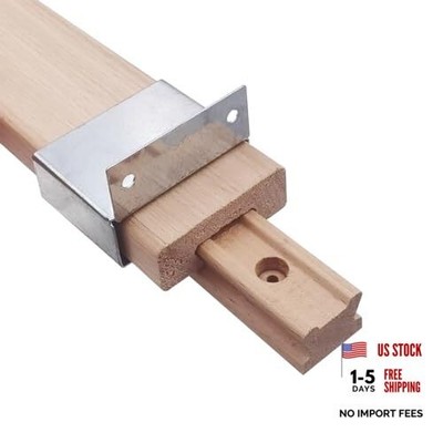 Wooden Drawer Slides 16 Inches Classic Wood Center Guide Track with 1 Piece