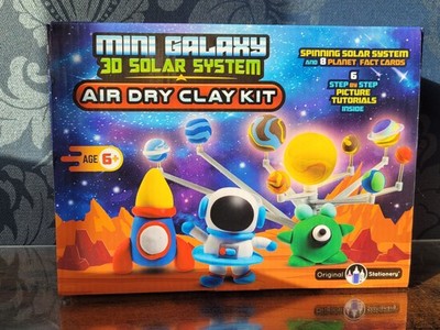 Original Schreibwaren Mini Galaxy 3D Sonnensystem Lufttrocken Knete Kit Modell Handwerk Kind