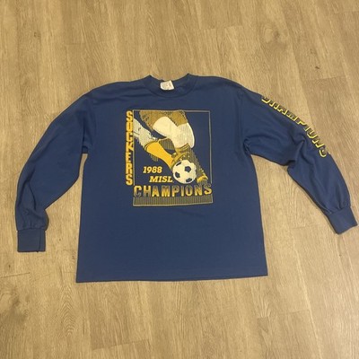 Rare Vintage 1988 MISL San Diego Sockers Championship ls Tee Shirt sz Large 