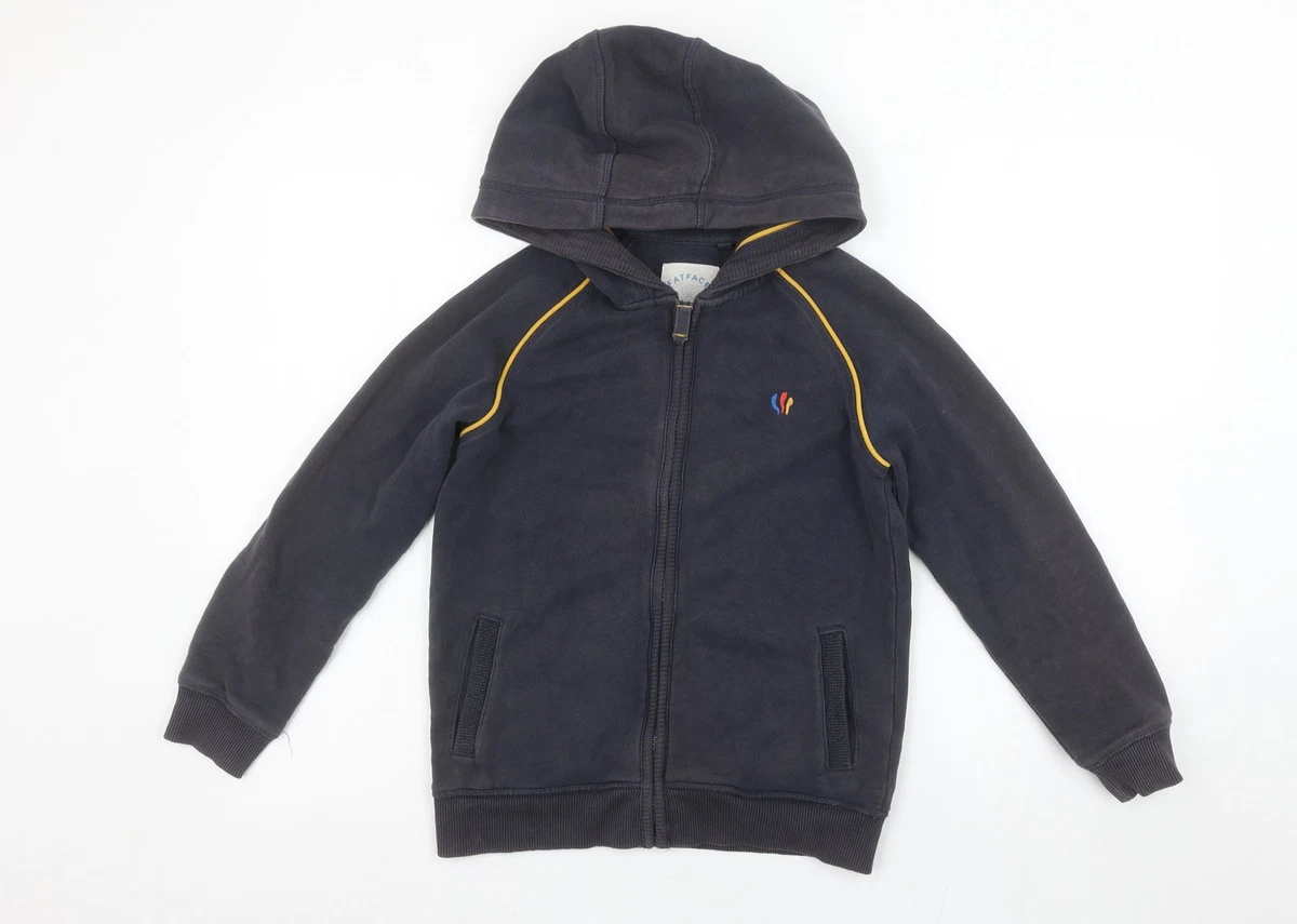 Pull à Capuche Garçon Fat Face 10-11 Ans - Bleu - Coton - Très Bon état