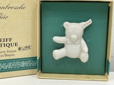 Steiff brooch porcelain cat 4 cm  original packaging-excellent condition