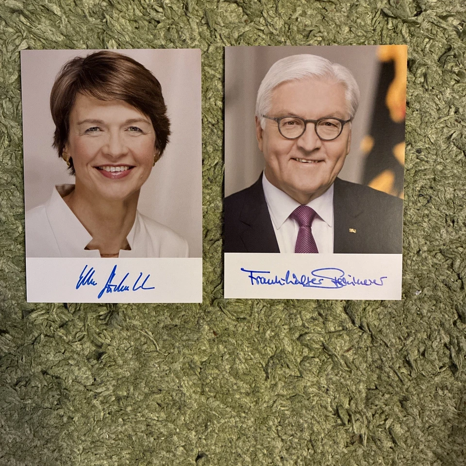 Autogrammkarte Frank Walter Steinmeier Bundespräsident Elke Büdenbender 2026 - Bild 1 von 1