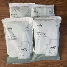 400 Count 8OZ Motif Medical Breastmilk Storage Bags Brand New Sealed