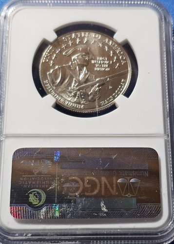 2011 D U.S. Army 50C USA Commemorative Half Dollar Coin NGC MS 69 - Picture 2 of 2