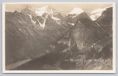 RPPC Banff Alberta Canada, The Lakes In The Clouds A12331