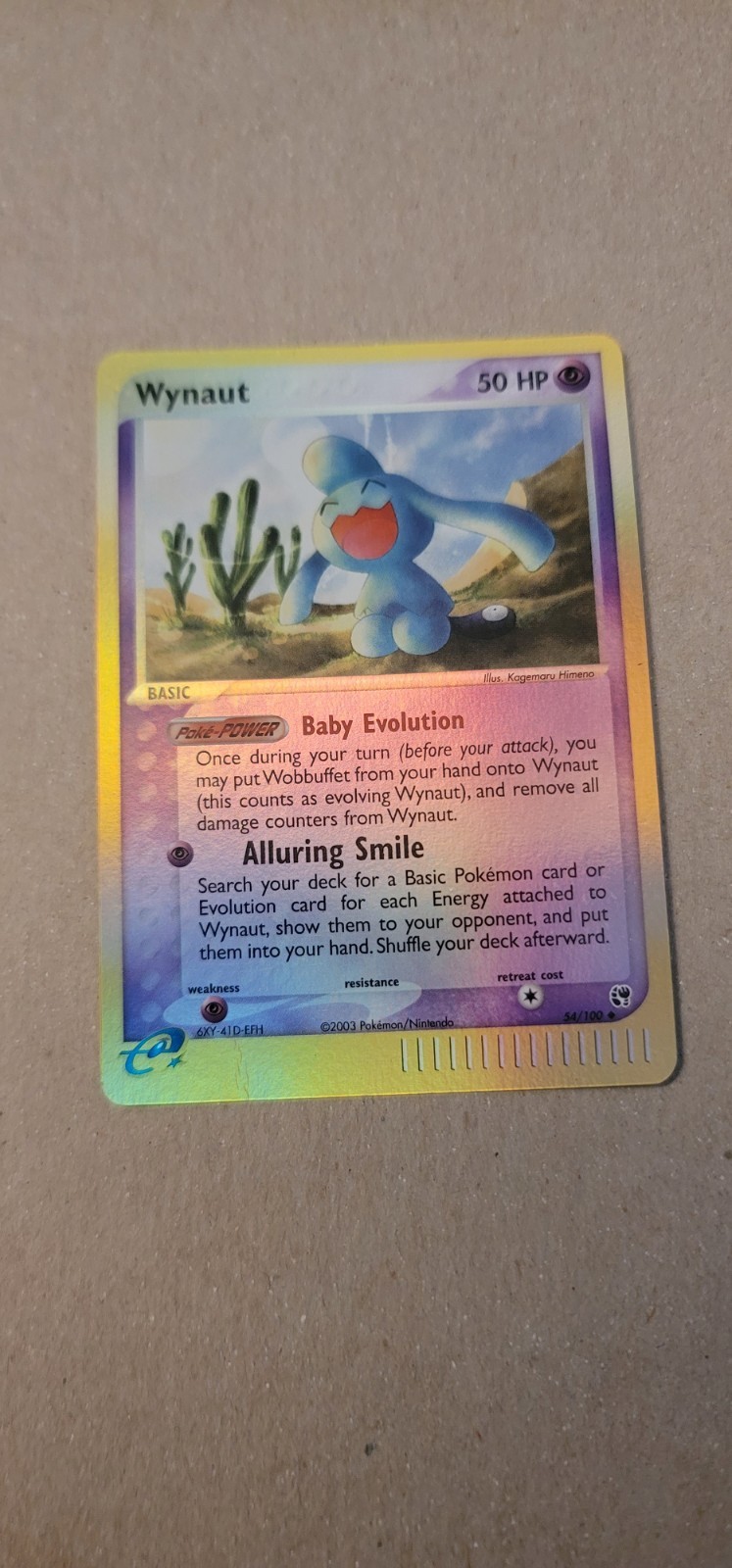 Wynaut 54/100 Reverse Holo Pokemon 2003