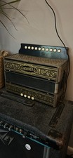 Vintage Hohner Button Accordion 