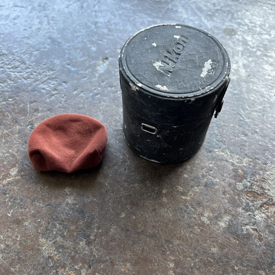 NIKON NIPPON Kogaku Tokyo LENS Case Black Leather Medium For 50mm - Image 2 of 4