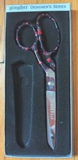 GINGHER Emilia Retired Designer Series 8" Dressmaker's Scissors No Sheath