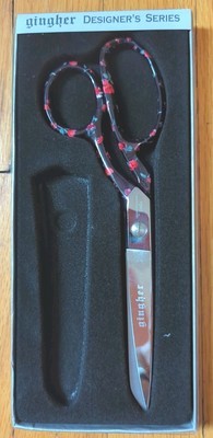 GINGHER *Emilia* Retired Designer Series 8'' Dressmaker's Scissors No Sheath