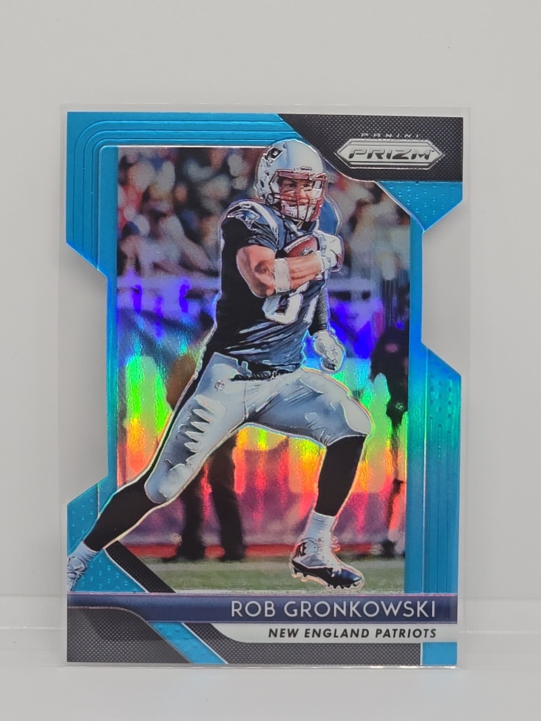 2018 Panini Prizm - Rob Gronkowski #70 Light Blue Prizm /199