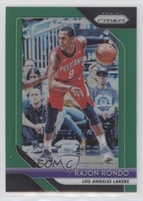 2018-19 Panini Prizm Green Prizm Rajon Rondo #36 1u6