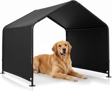 Outdoor Dog Shade Shelter W/ Waterproof Canopy 4.2'x3.9'x3.5' Pet Tent W/ PU