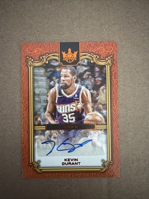 2024-25 Panini Court Kings Kevin Durant Legacy Portrait Signature Amber /25 AUTO