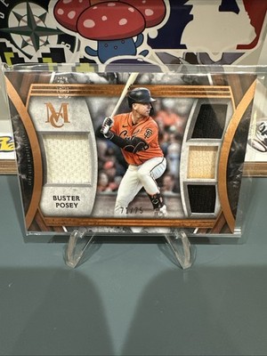 2022 TOPPS MUSEUM COLLECTION PRIMARY PIECES QUAD COPPER SPPPQRBP BUSTER POSEY 75