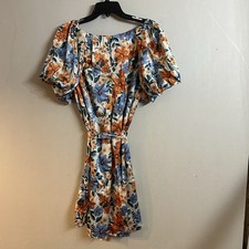 Umgee Floral Print Short Dress