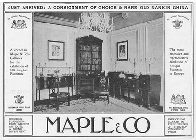 Ahorn & Co Hauseinrichtung - antike Werbung 1904