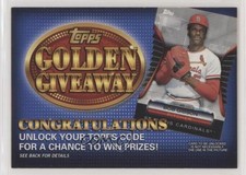 2012 Topps Expired Golden Giveaway Code Cards Bob Gibson #GGC-21 HOF 0c4