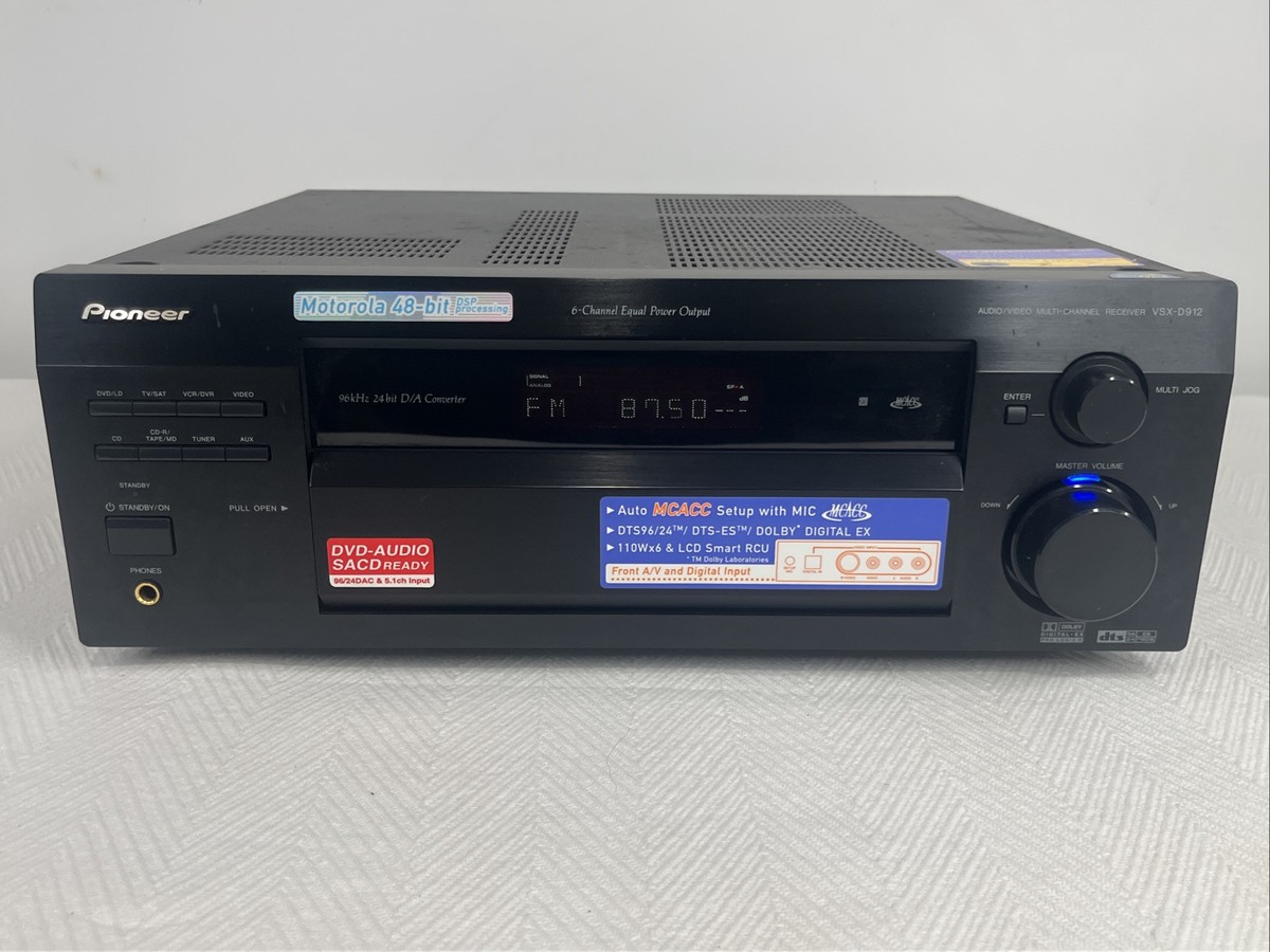 Pioneer VSX-D912-K Audio/Video Multi-Channel Receiver, TESTED