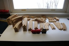 Brio wooden track - Points Switch Crossover Short Swivel Pieces