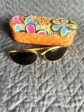 W1979 Vintage Ray Ban Bausch  Lomb B L Olympian Oval 4 3/4 Gold Frame Oval READ