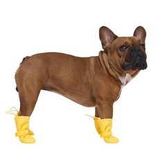 Waterproof Boots - Dog Boots  Paw Protectors with Anti Slip Rubber  Easy On...