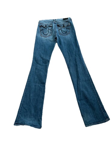 True Religion Jeans Womens 28 Blue Becca Mid Rise Bootcut Medium Wash - Picture 3 of 6