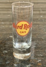 HARD ROCK CAFE GATLINBURG TN Double Shot Glass Vintage 4" Tall Shooter Souvenir