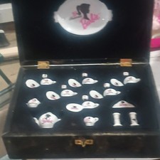 Barbie 35th Anniversary Mini Tea Set in Display Case Vintage 1994
