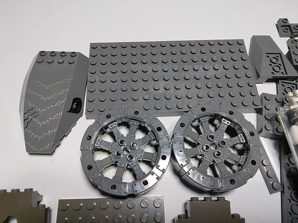 Lego 200 ladrillos gris azulado oscuro Murp 23996 6082 castillo panel de roca 4444 820 Foto 4 de 4